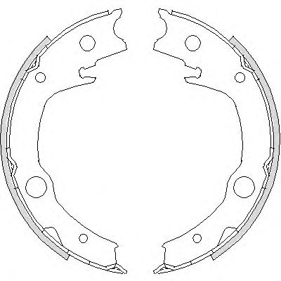 Тормозные колодки ручника REMSA 4729.00