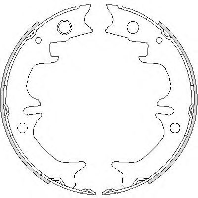Тормозные колодки ручника REMSA 4731.00