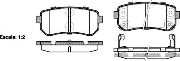 Тормозные колодки REMSA 1209.02
