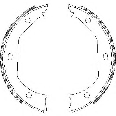 Тормозные колодки ручника REMSA 4716.00