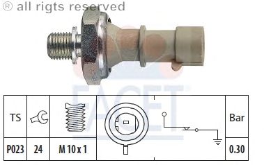 Датчик давления масла FACET 7.0162