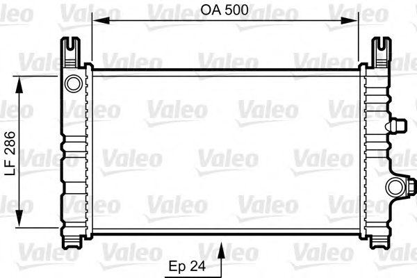 Радиатор, охлаждение двигателя VALEO 731299
