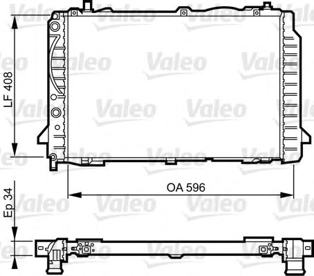 Радиатор, охлаждение двигателя VALEO 731503