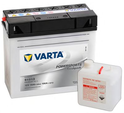 Стартерная аккумуляторная батарея VARTA 519013017A514 POWERSPORTS Freshpack