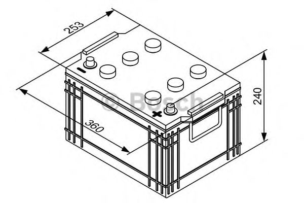 Стартерная аккумуляторная батарея BOSCH 0 092 T30 440 T3