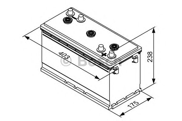 Стартерная аккумуляторная батарея BOSCH 0 092 T30 640 T3
