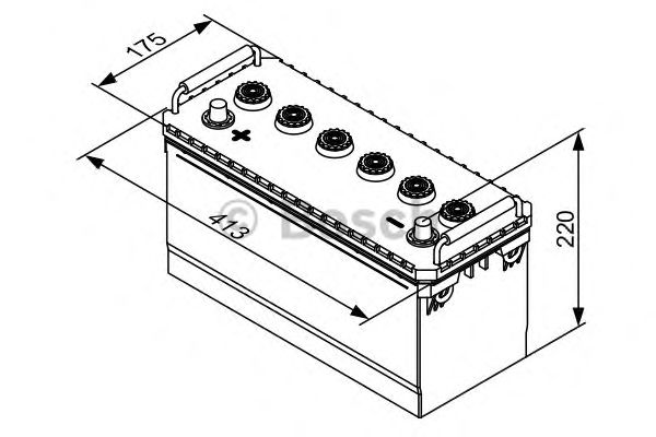 Стартерная аккумуляторная батарея BOSCH 0 092 T30 710 T3