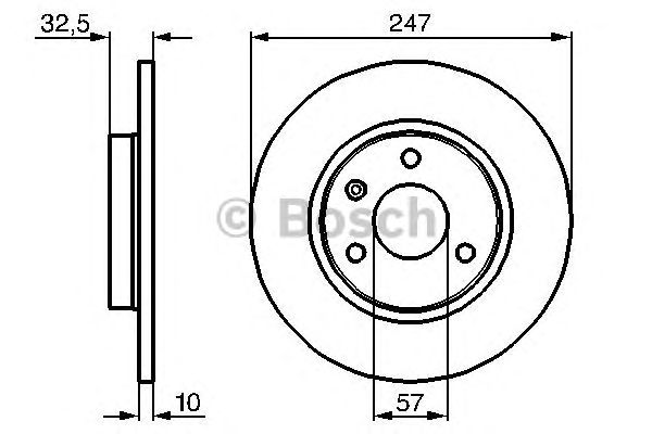 Тормозной диск BOSCH 0 986 478 142