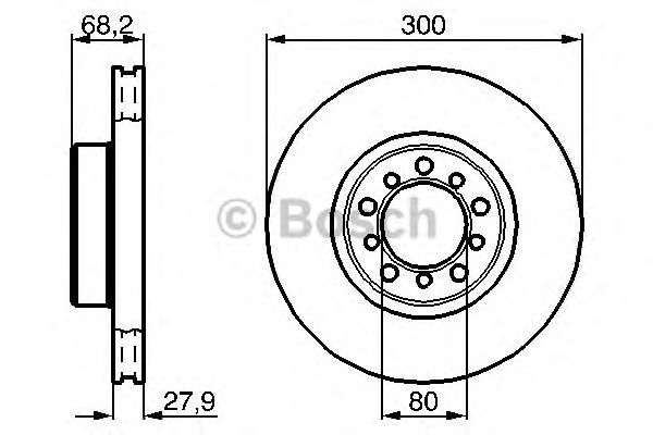 Тормозной диск BOSCH 0 986 478 197