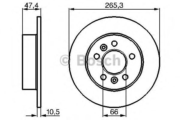 Тормозной диск BOSCH 0 986 478 305