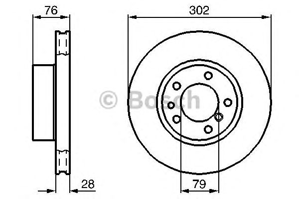 Тормозной диск BOSCH 0 986 478 317