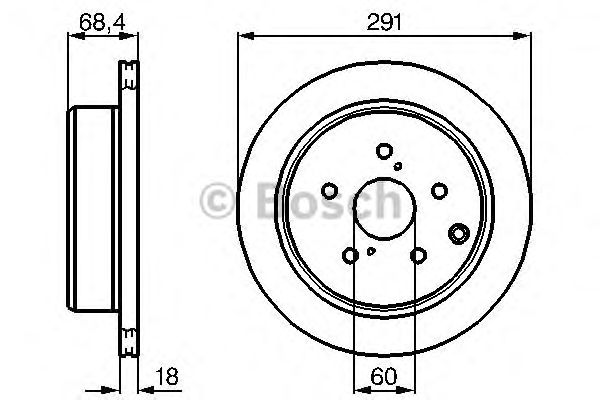 Тормозной диск BOSCH 0 986 478 443