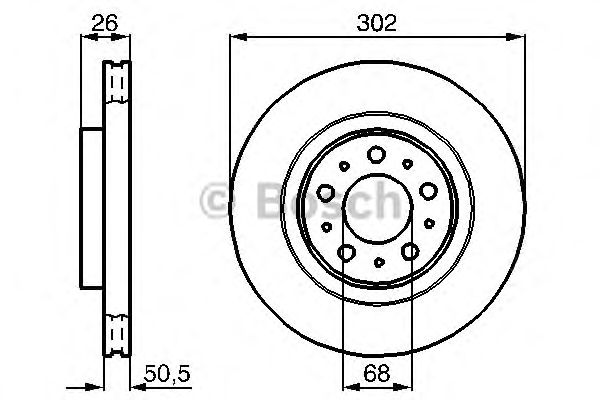 Тормозной диск BOSCH 0 986 478 454