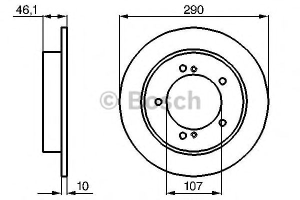 Тормозной диск BOSCH 0 986 478 539