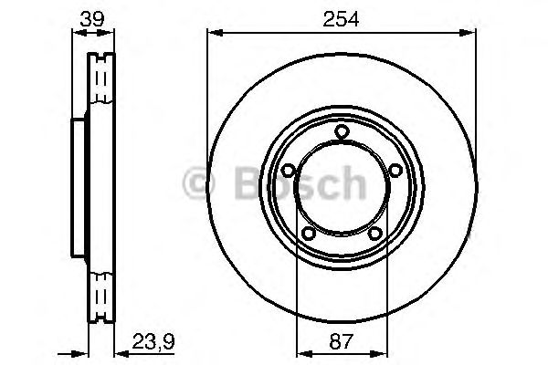 Тормозной диск BOSCH 0 986 478 714