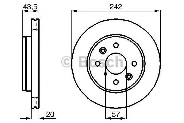 Тормозной диск BOSCH 0 986 478 781