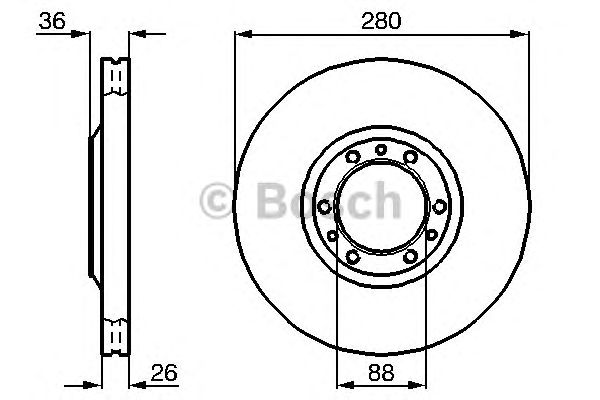 Тормозной диск BOSCH 0 986 478 854