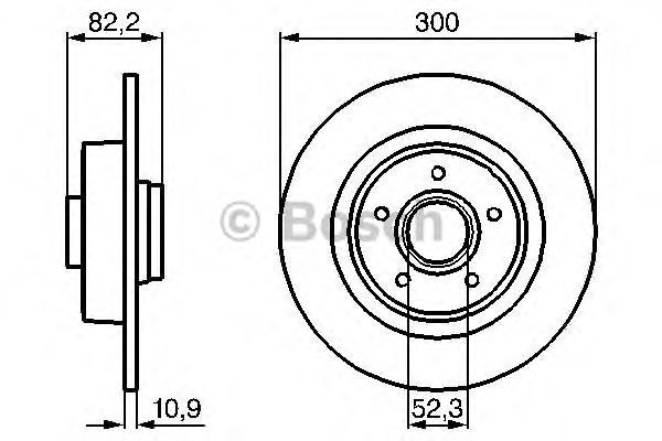 Тормозной диск BOSCH 0 986 478 971