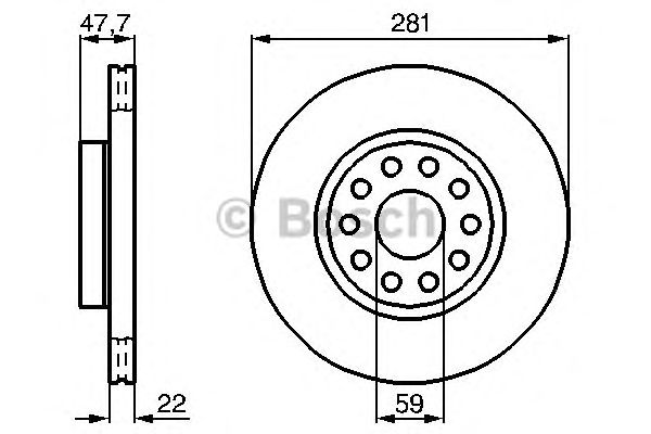 Тормозной диск BOSCH 0 986 478 993