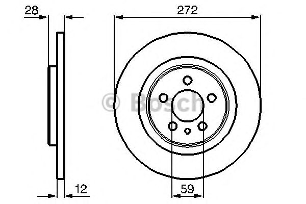 Тормозной диск BOSCH 0 986 479 064