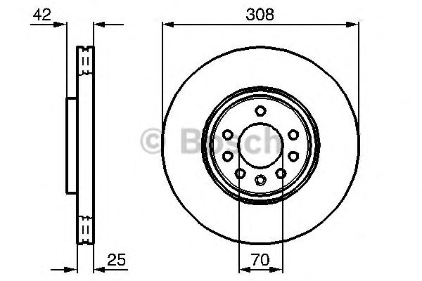 Тормозной диск BOSCH 0 986 479 113