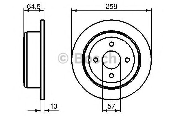 Тормозной диск BOSCH 0 986 479 220
