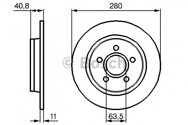 Тормозной диск BOSCH 0 986 479 253