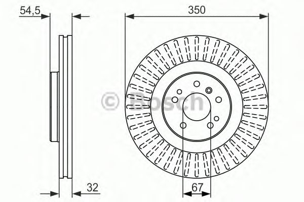 Тормозной диск BOSCH 0 986 479 329