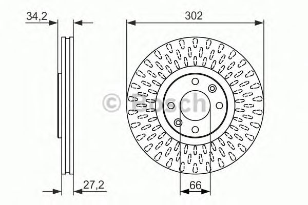 Тормозной диск BOSCH 0 986 479 376