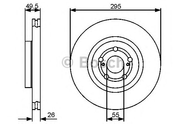 Тормозной диск BOSCH 0 986 479 423