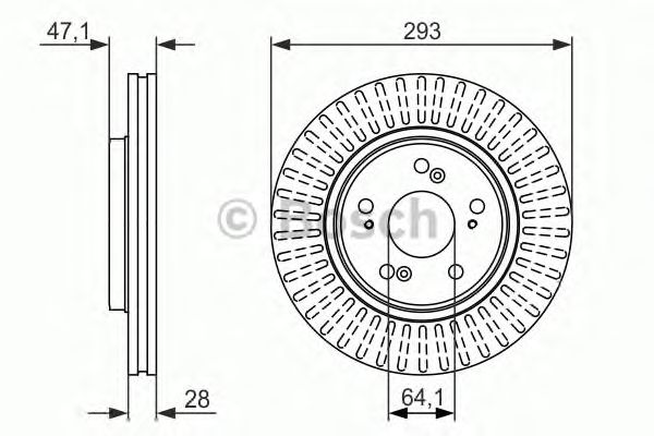 Тормозной диск BOSCH 0 986 479 456