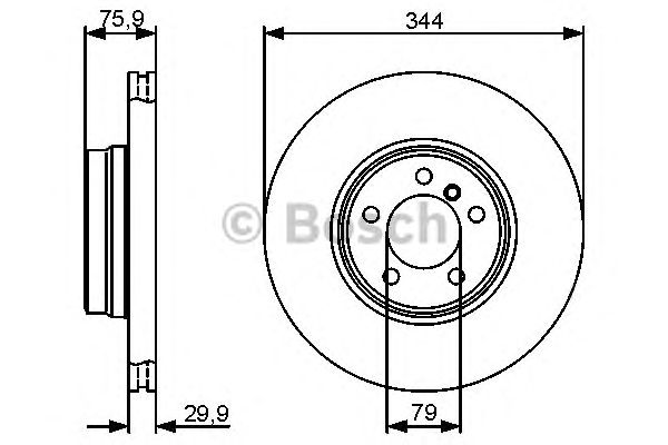 Тормозной диск BOSCH 0 986 479 475