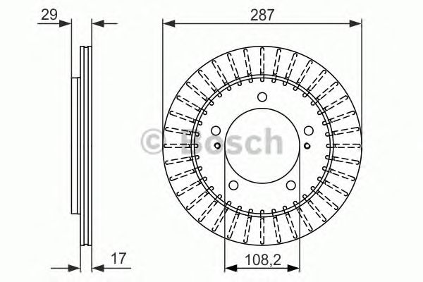 Тормозной диск BOSCH 0 986 479 486