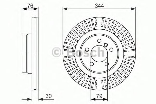 Тормозной диск BOSCH 0 986 479 489