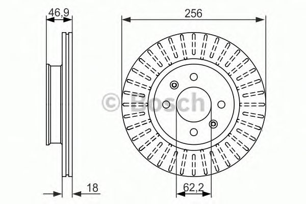 Тормозной диск BOSCH 0 986 479 577