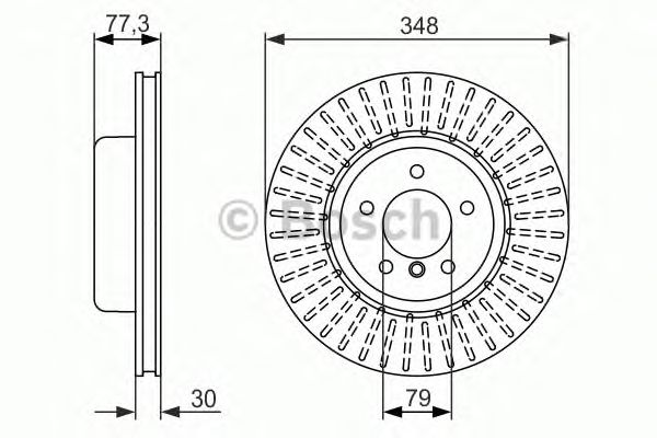 Тормозной диск BOSCH 0 986 479 584