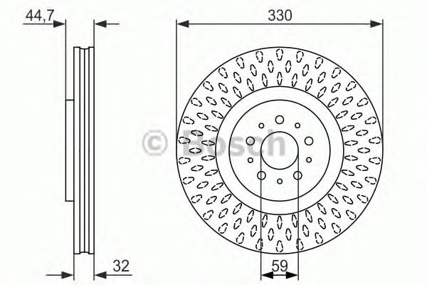 Тормозной диск BOSCH 0 986 479 593