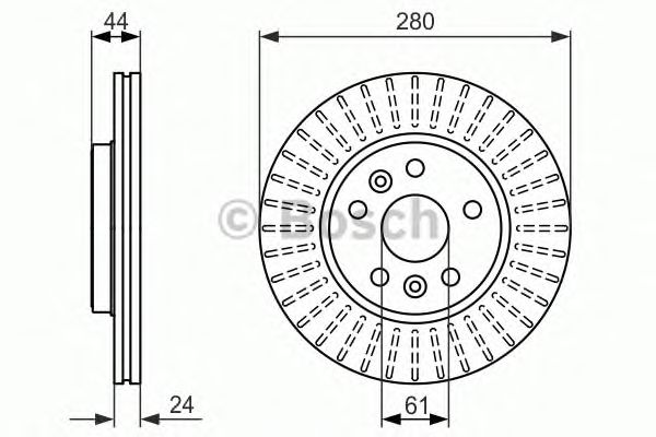 Тормозной диск BOSCH 0 986 479 611