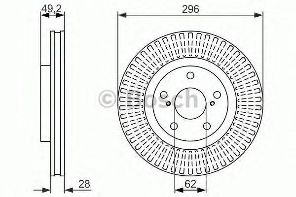 Тормозной диск BOSCH 0 986 479 617