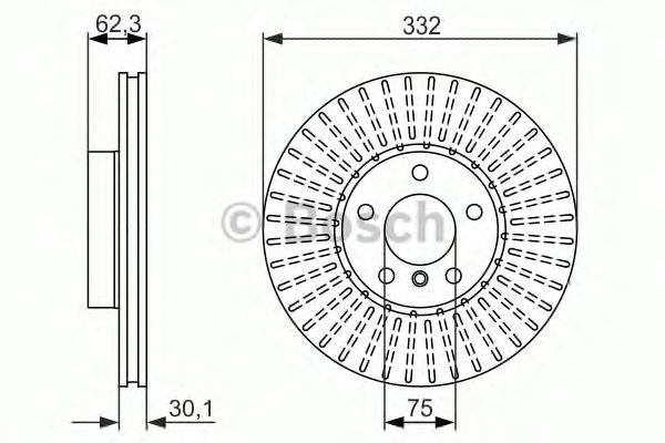 Тормозной диск BOSCH 0 986 479 624