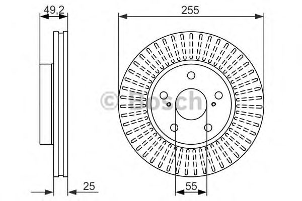 Тормозной диск BOSCH 0 986 479 663
