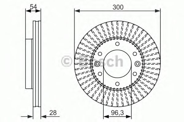 Тормозной диск BOSCH 0 986 479 693