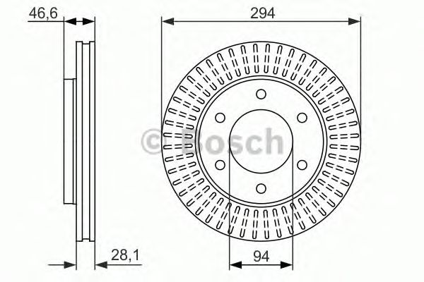 Тормозной диск BOSCH 0 986 479 704