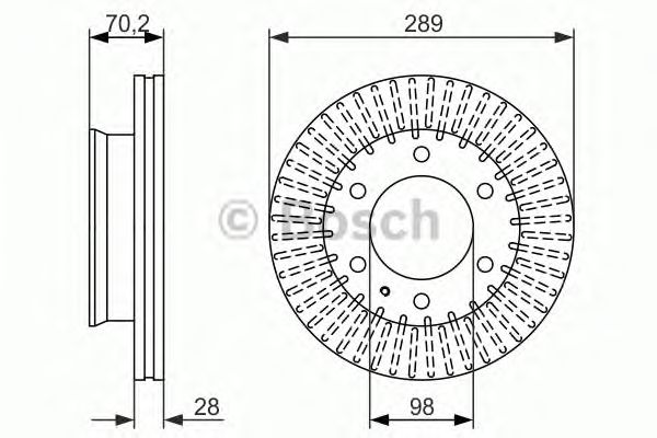 Тормозной диск BOSCH 0 986 479 711