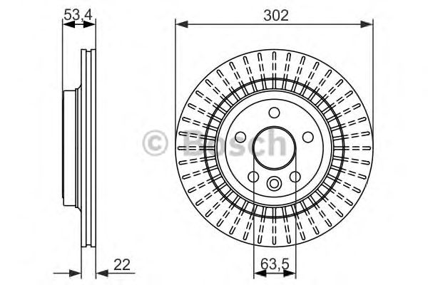 Тормозной диск BOSCH 0 986 479 713