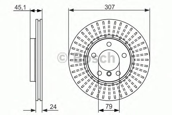 Тормозной диск BOSCH 0 986 479 726