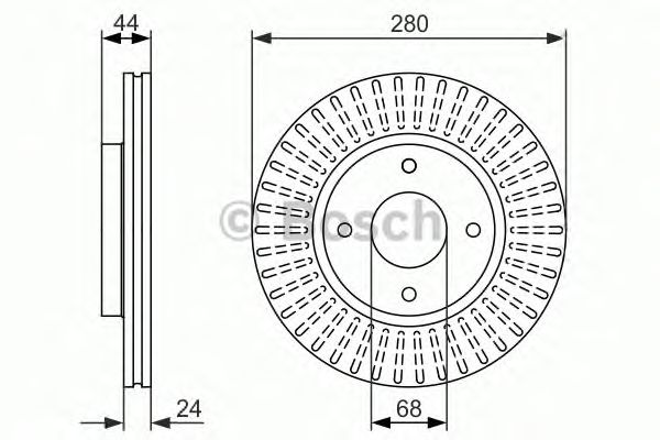 Тормозной диск BOSCH 0 986 479 737