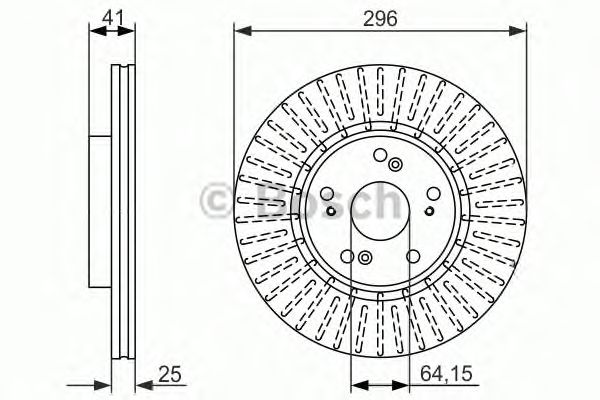 Тормозной диск BOSCH 0 986 479 744