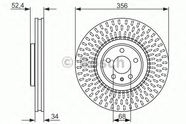 Тормозной диск BOSCH 0 986 479 748