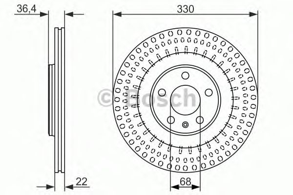 Тормозной диск BOSCH 0 986 479 750